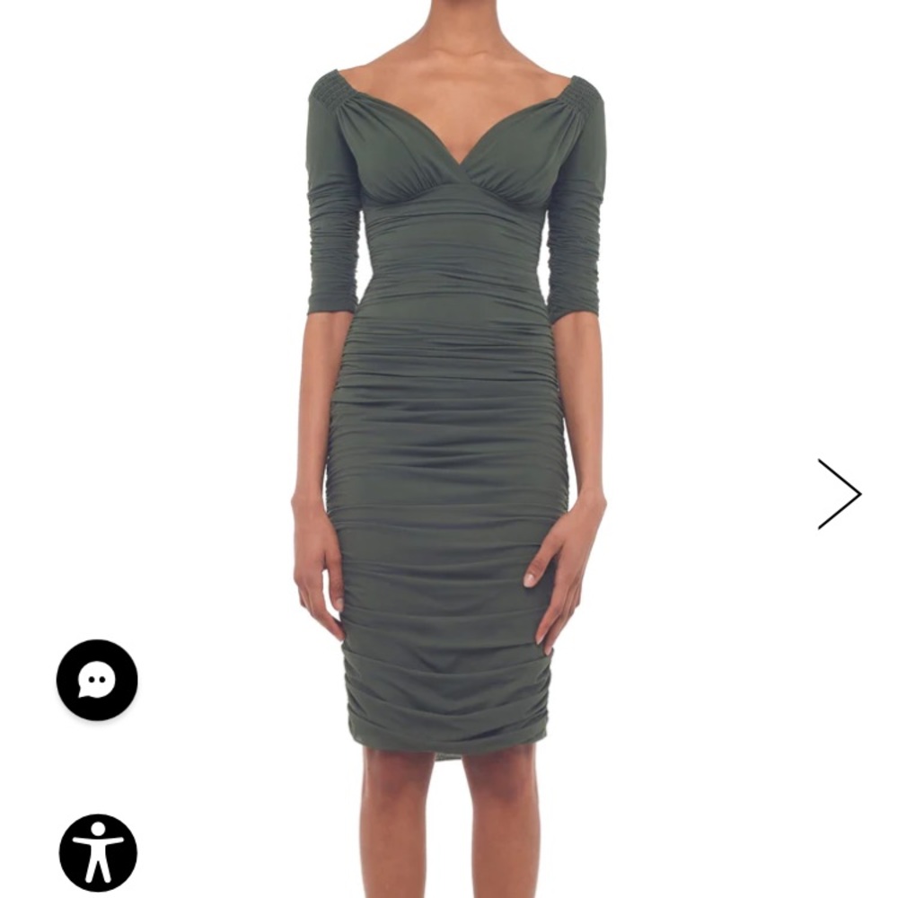 Norma Kamali Long Sleeve Tara Dress